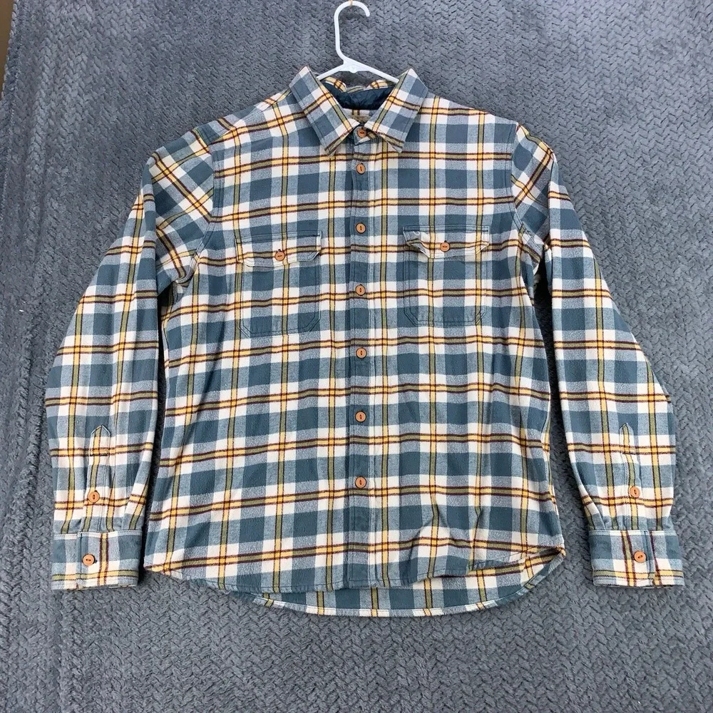 True Religion Button Up Shirt Men's 3XL ( Fits 2XL ) Flannel Plaid Long‎ Sleeve